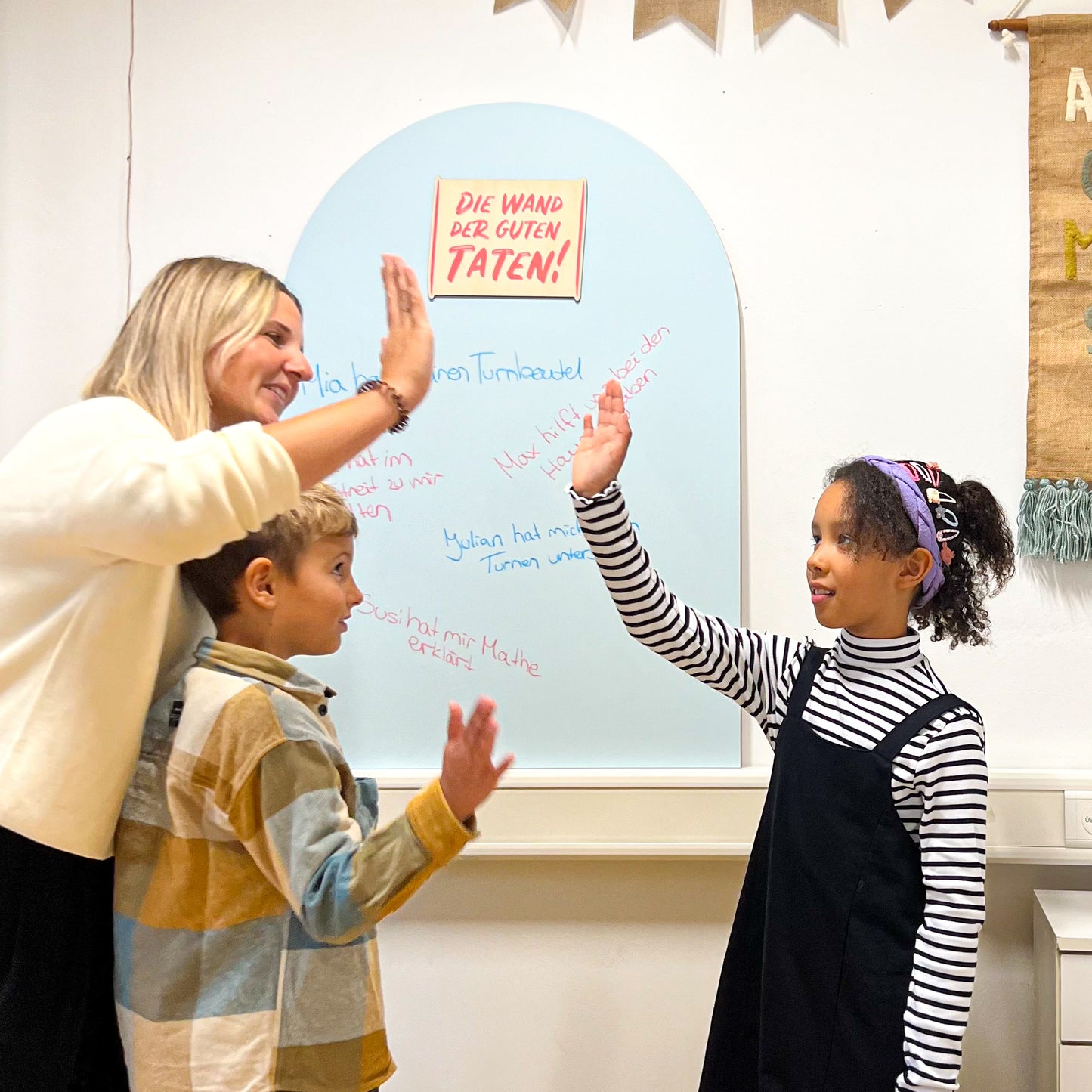 Die Wand der guten Taten I Holzmagnete, Anleitung & Anwendungsbeispiele