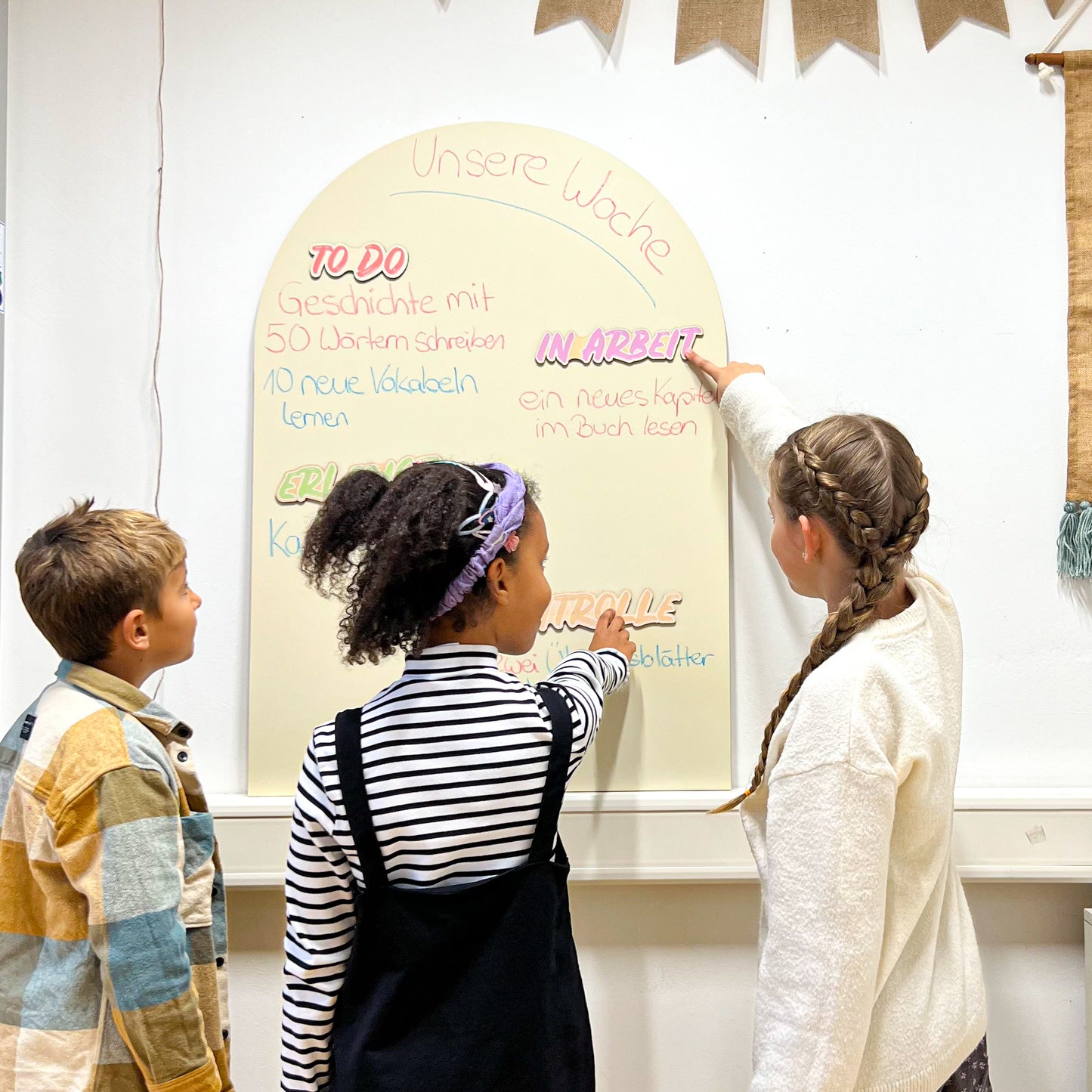 Kanban Kids I Holzmagnete, Anleitung & Anwendungsbeispiele