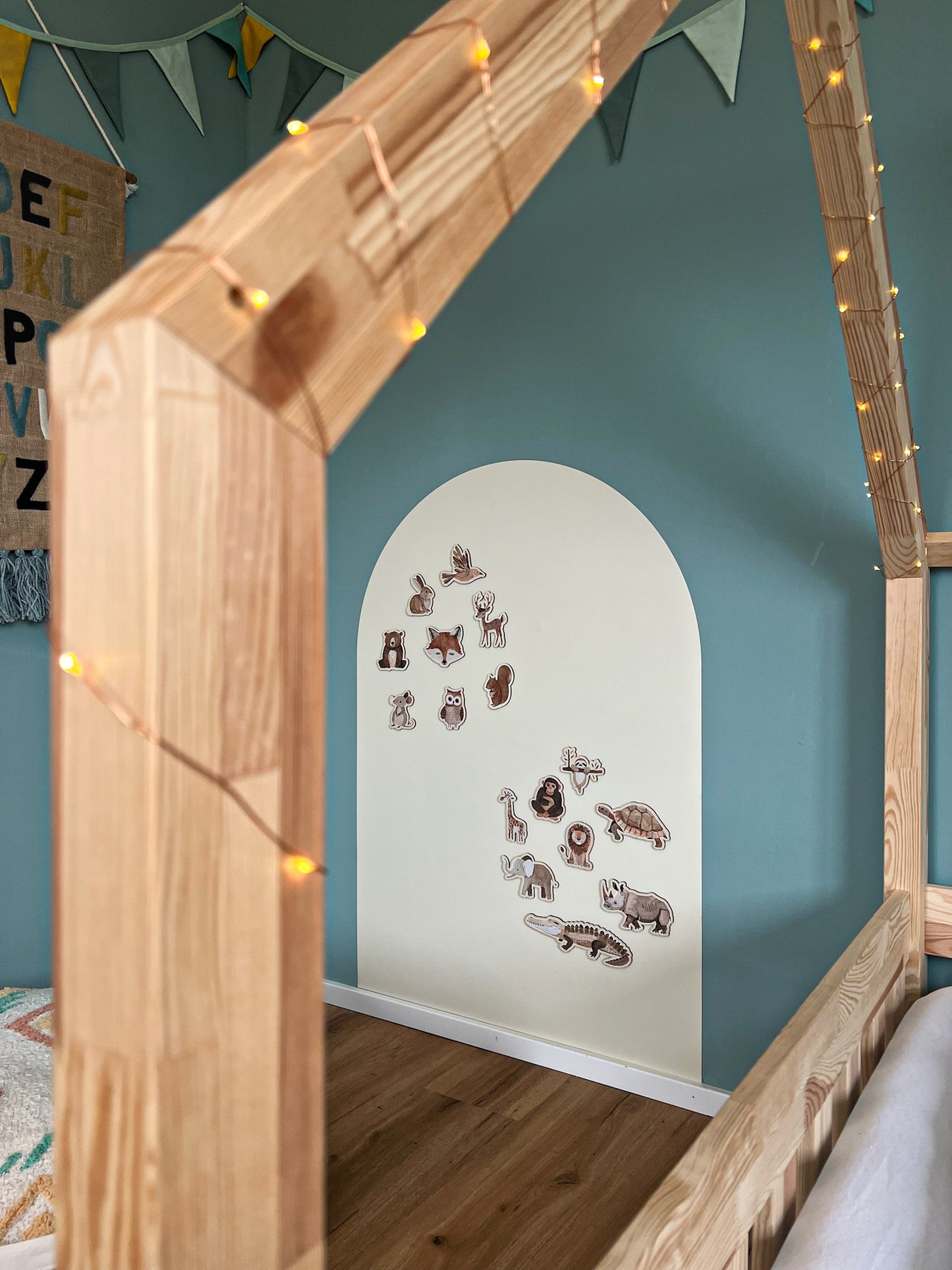 Die Dschungeltiere I Holzmagnete, Anleitung & Anwendungsbeispiele