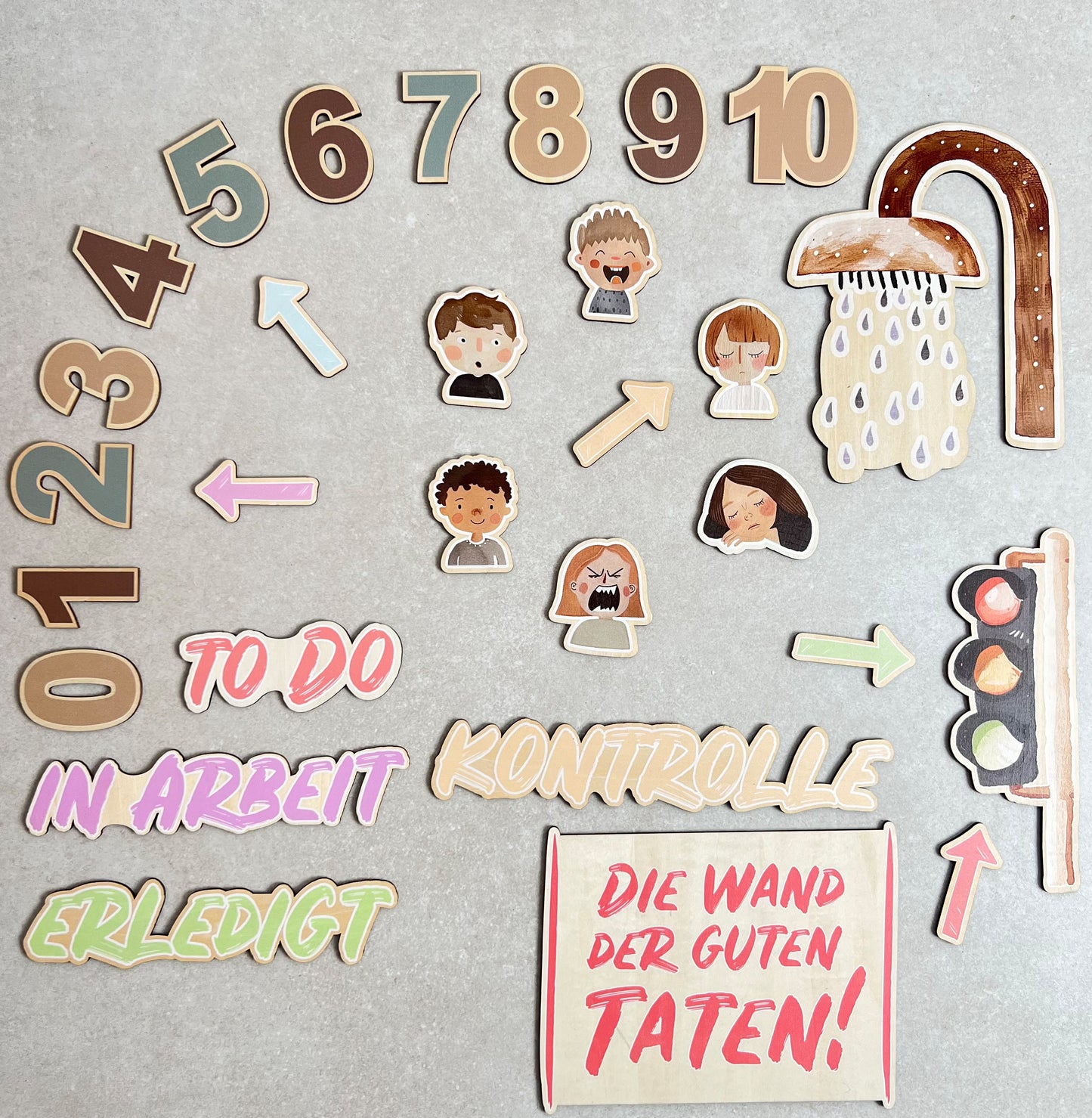 Starter-Set GRUNDSCHULE I Tafelboard + 6 Methoden (29 Magnete)