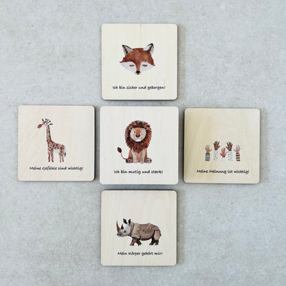 Affirmationskarten I Holzmagnete, Anleitung & Anwendungsbeispiele