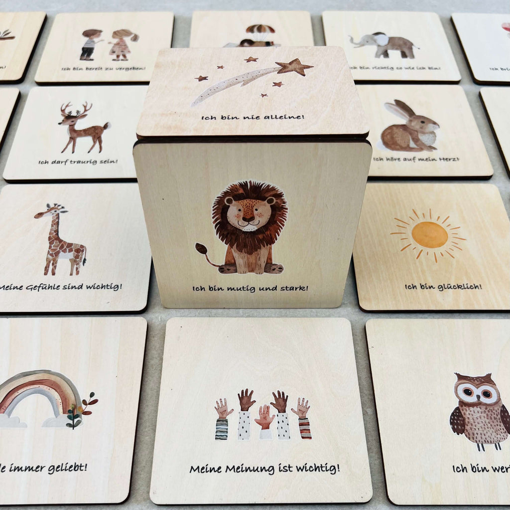Affirmation Cards I Wooden Magnets, Instructions &amp; Application Examples