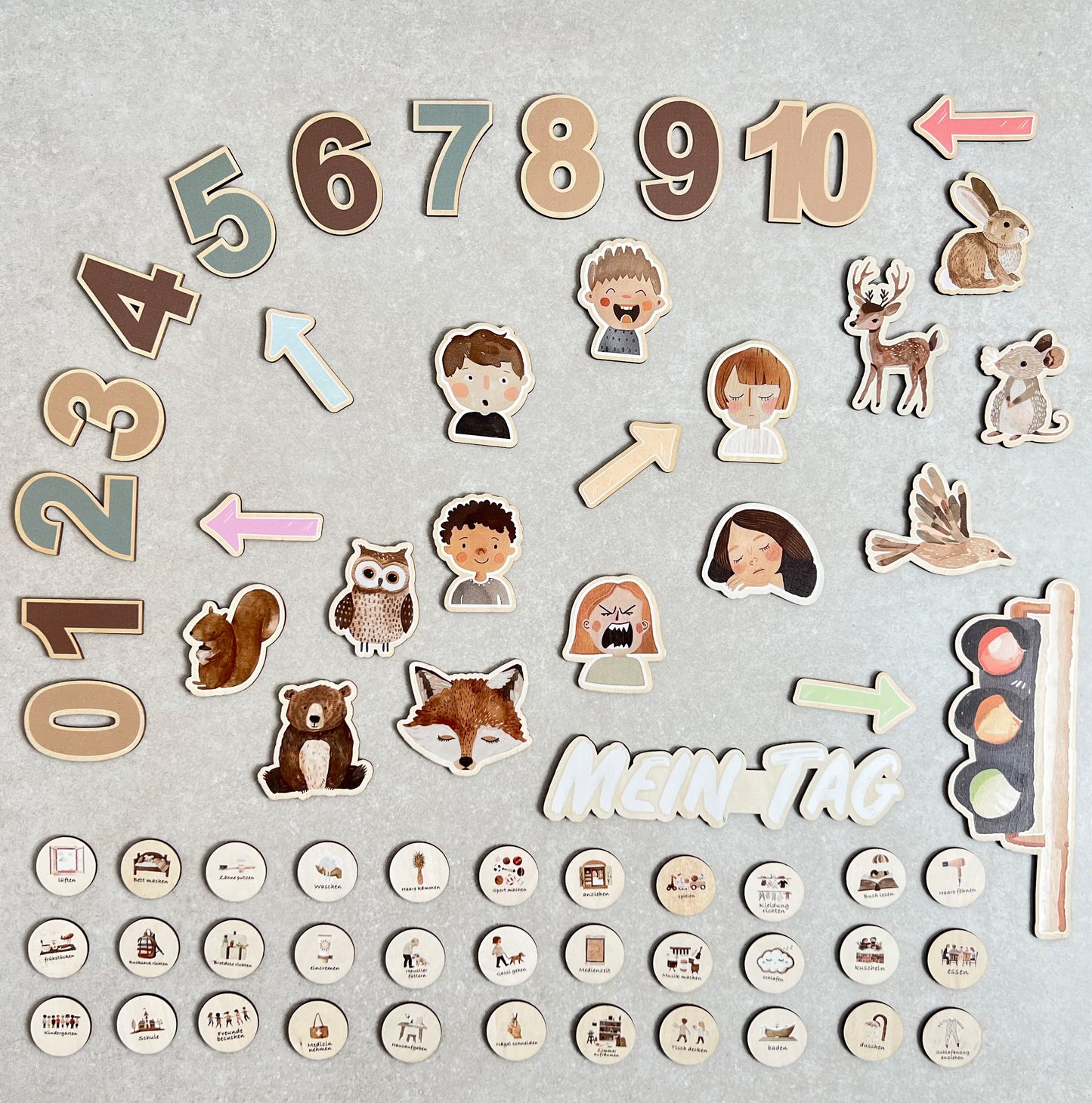 Starter-Set HOME I Tafelboard + 5 Methoden (60 Magnete)