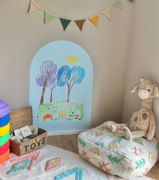 Selbstklebende magnetische Tafelfolie - 100x70cm I GB Basic Blue