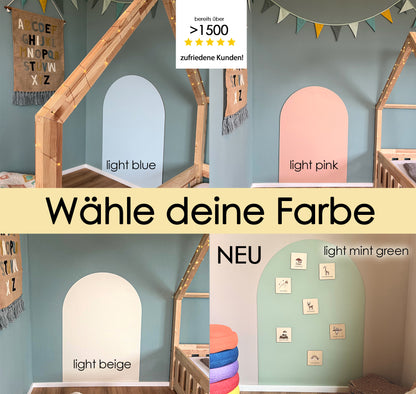 Magnetische Tafelfolie für Kinderzimmer und Playrooms – Selbstklebend, Beschreibbar und Ablösbar – 95x70cm Wandaufkleber  I 4 Farben