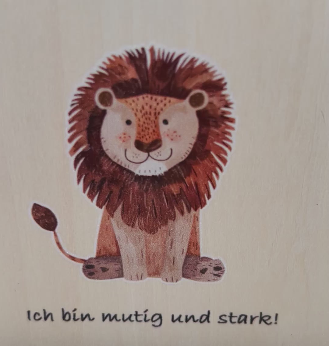 Holzmagnete: Affirmationskarten inkl. Anleitung und Anwendungsbeispielen