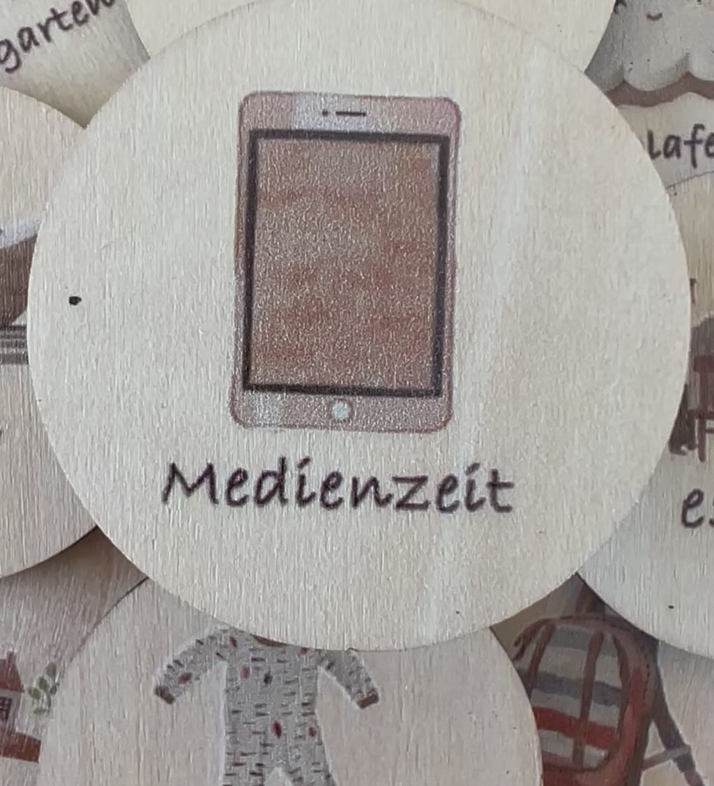 Daily routine at home I Wooden magnets, instructions &amp; application examples